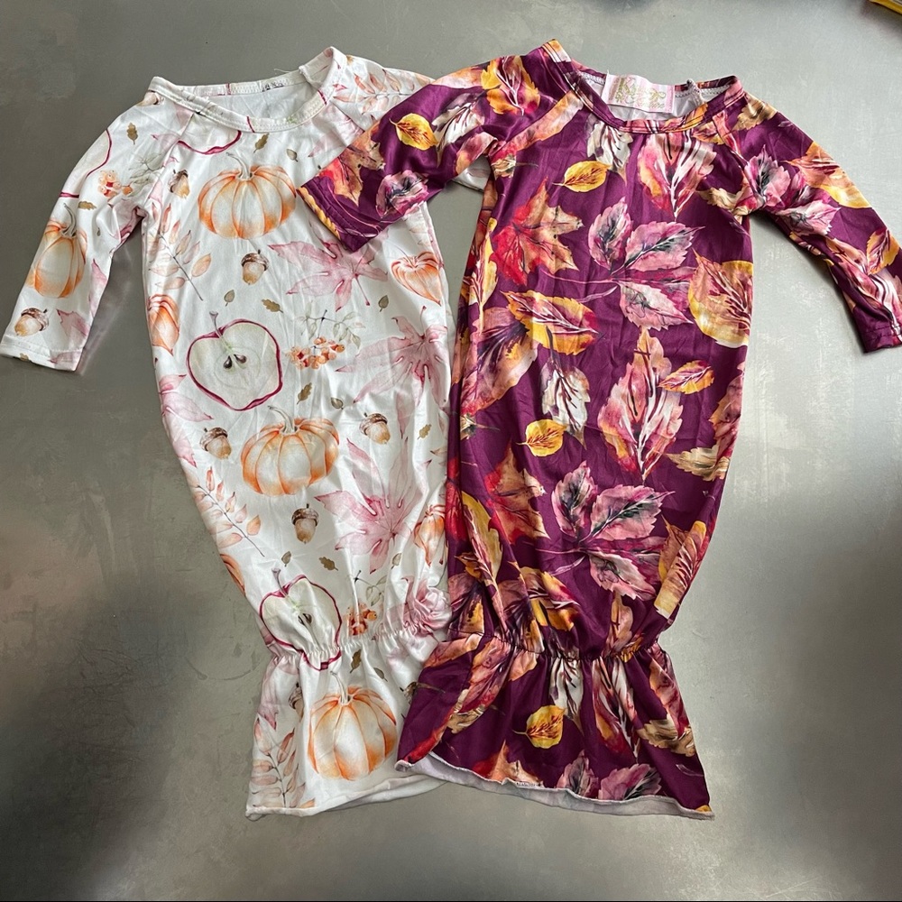 Fall Infant Pajama Dresses